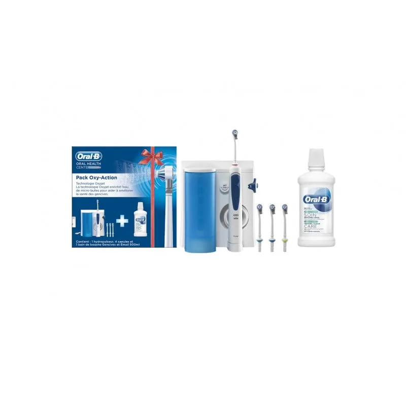 Braun pack irrigador de sobremesa OxyJet microjet + 1 enjuague bucal